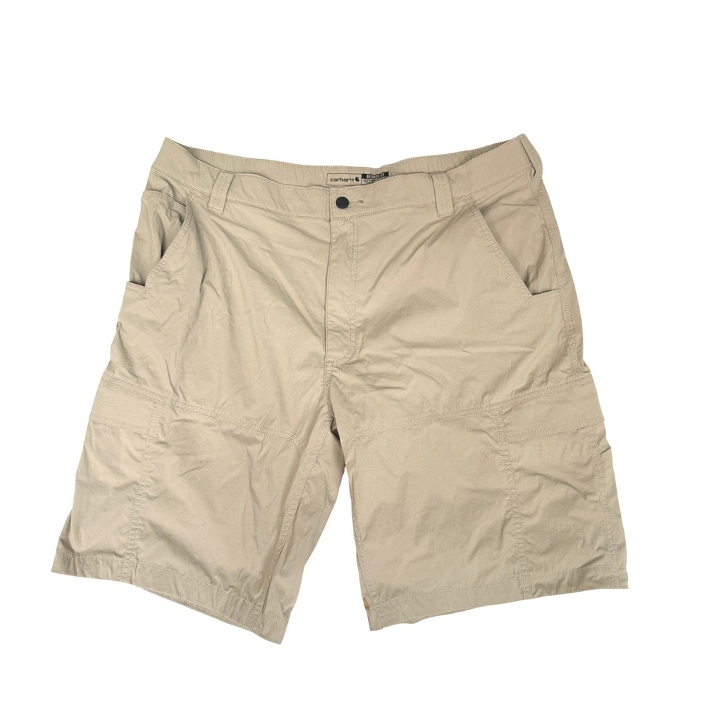 Carhartt Mens Relaxed Fit Ripstop Cargo Shorts Tan Khaki Size 40 Spring 2022
